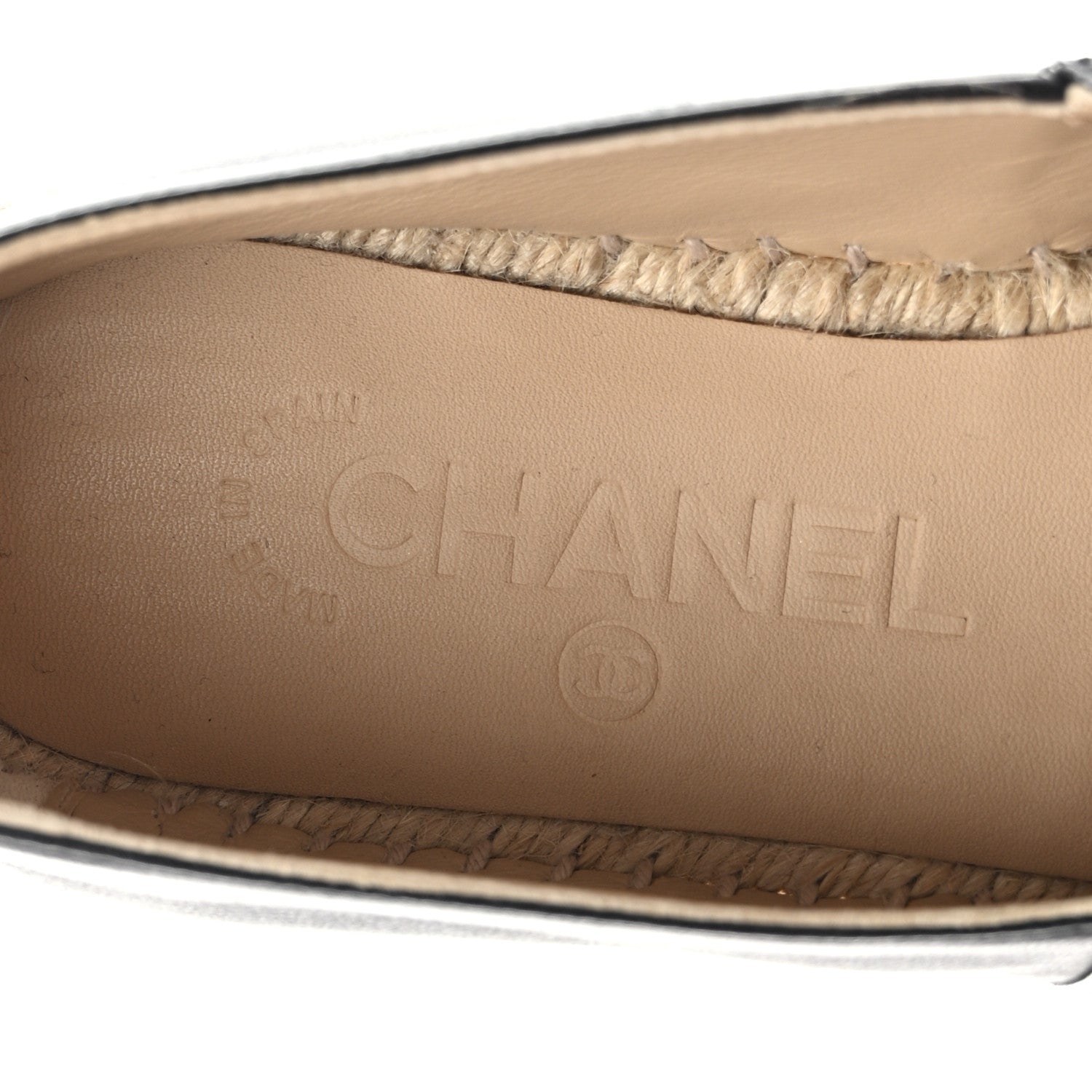 Chanel Lambskin CC Espadrilles 36 Black 8 of 11