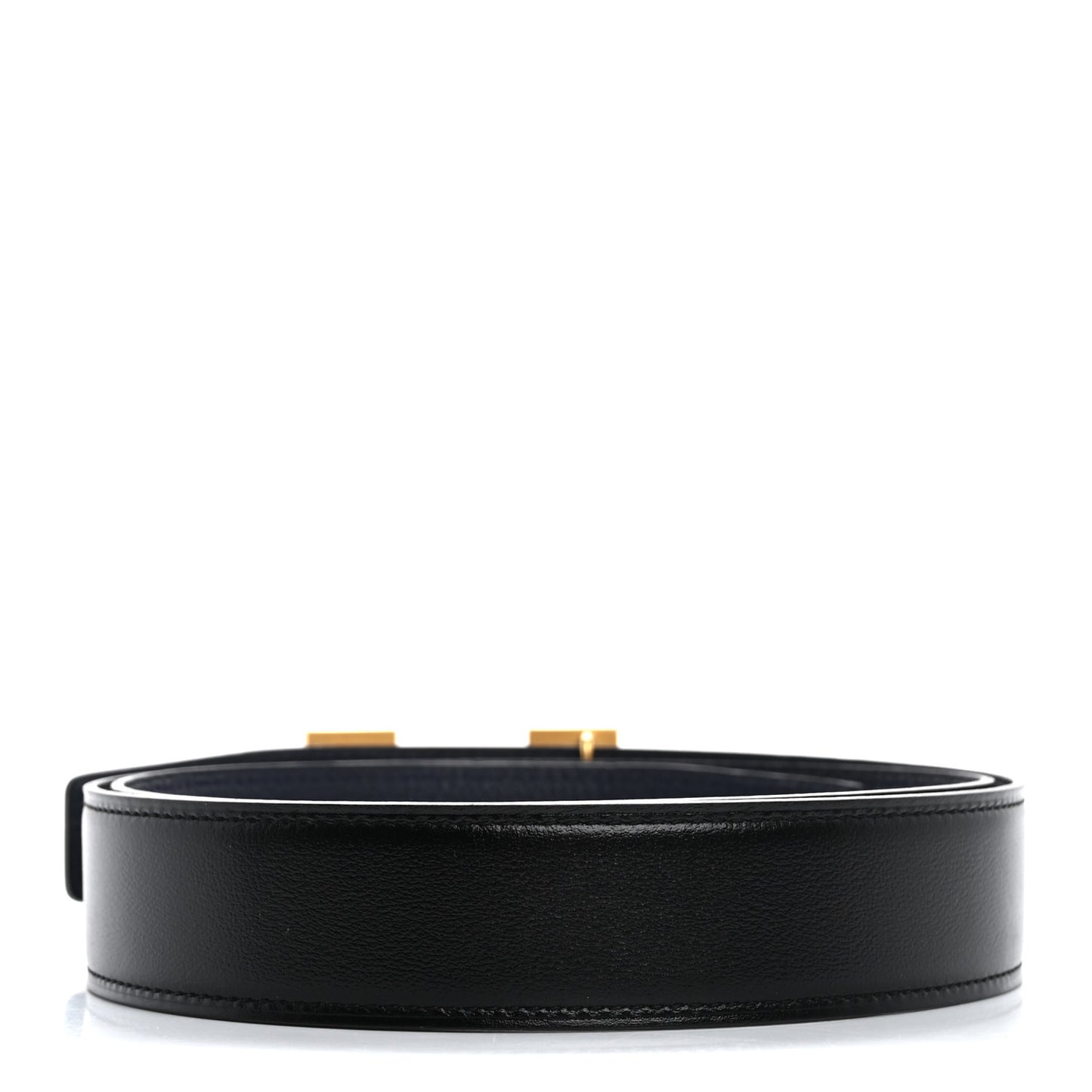 Box Togo 32mm Guilloche H Belt 90 36 Black Bleu Nuit