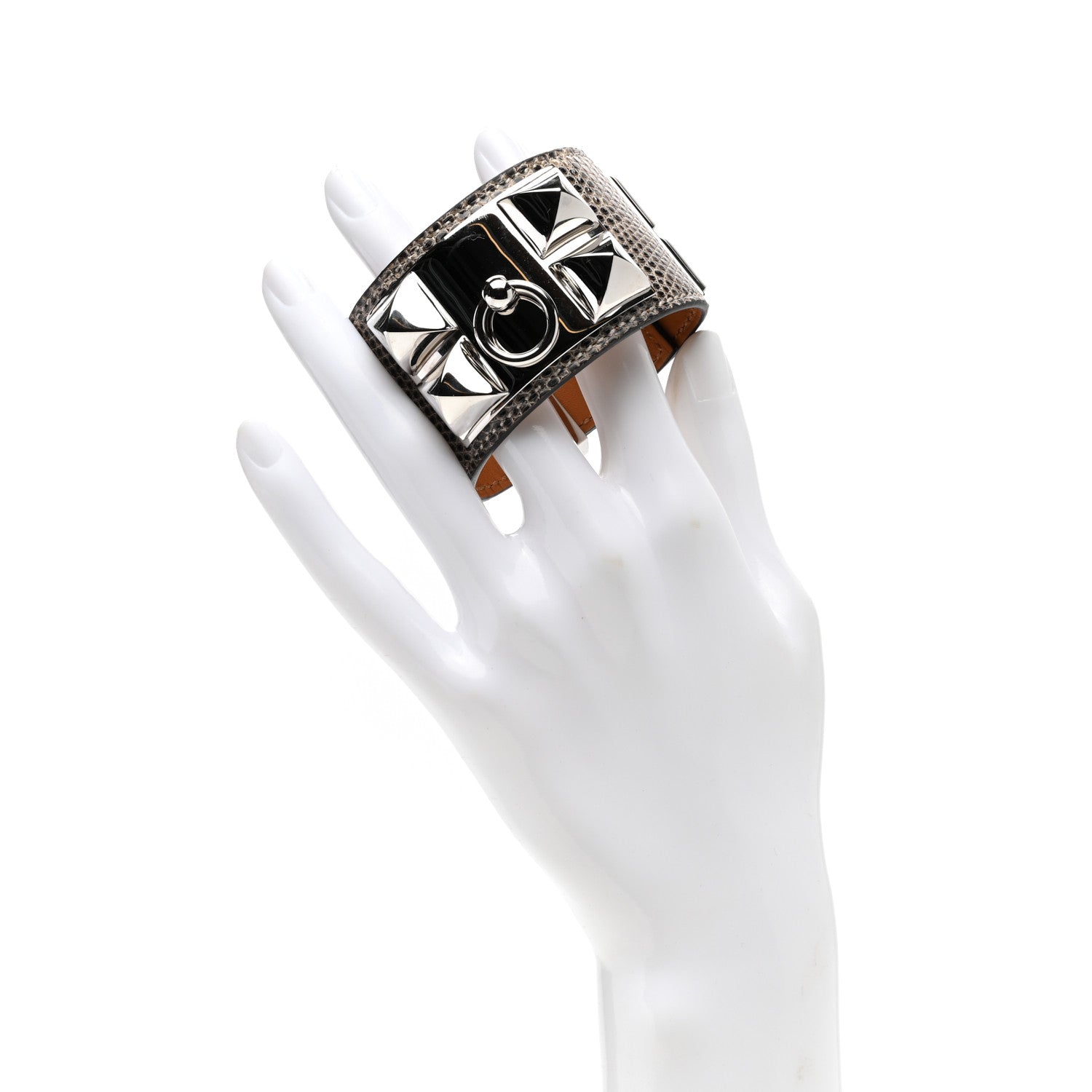 Hermes Lizard Collier De Chien CDC Bracelet T1 Ombre 2 of 6