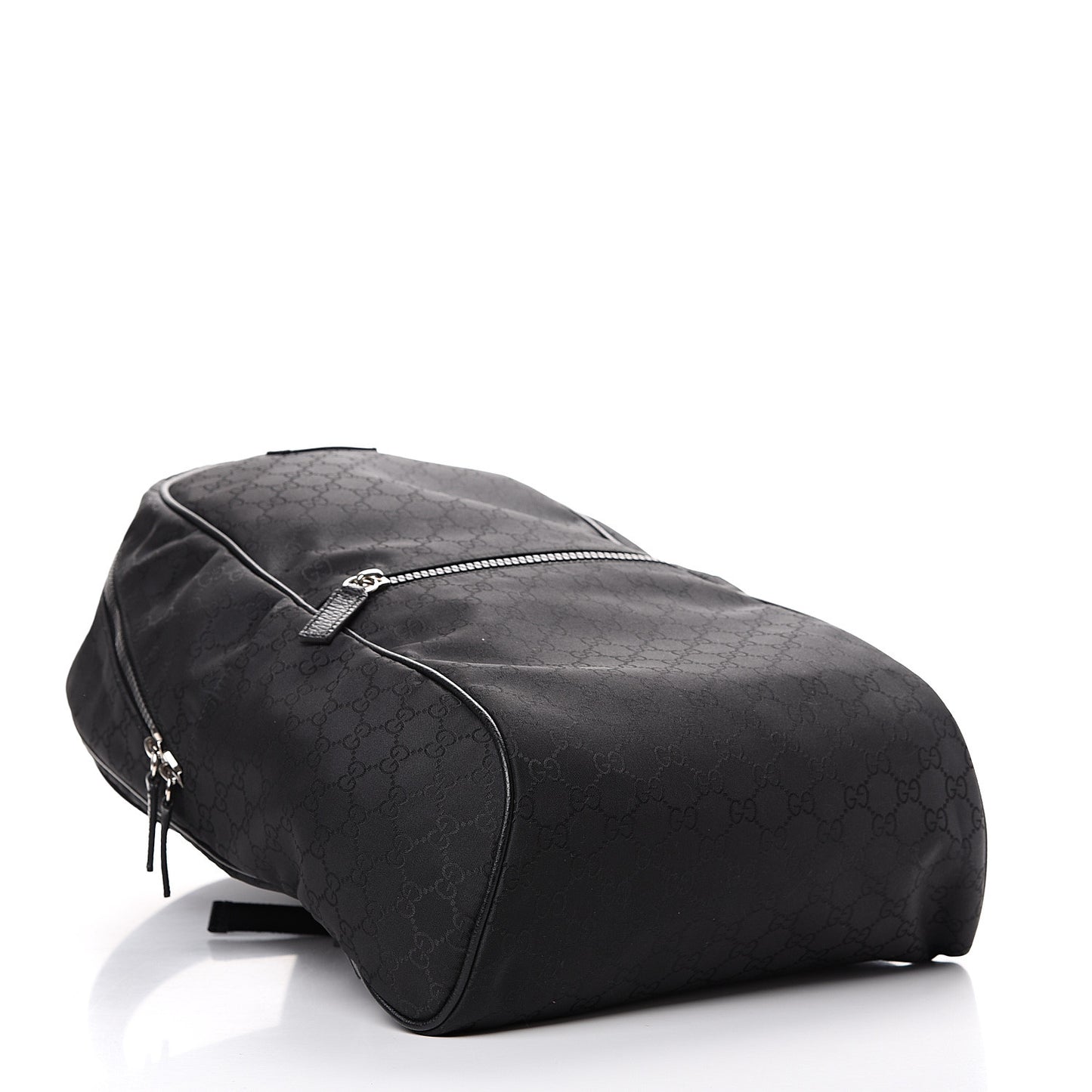 Nylon Monogram Slim Backpack Black