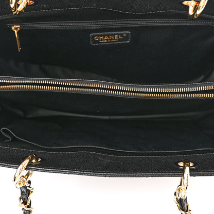 Chanel Caviar Quilted XL Grand Shopping Tote GST Black 5 of 11