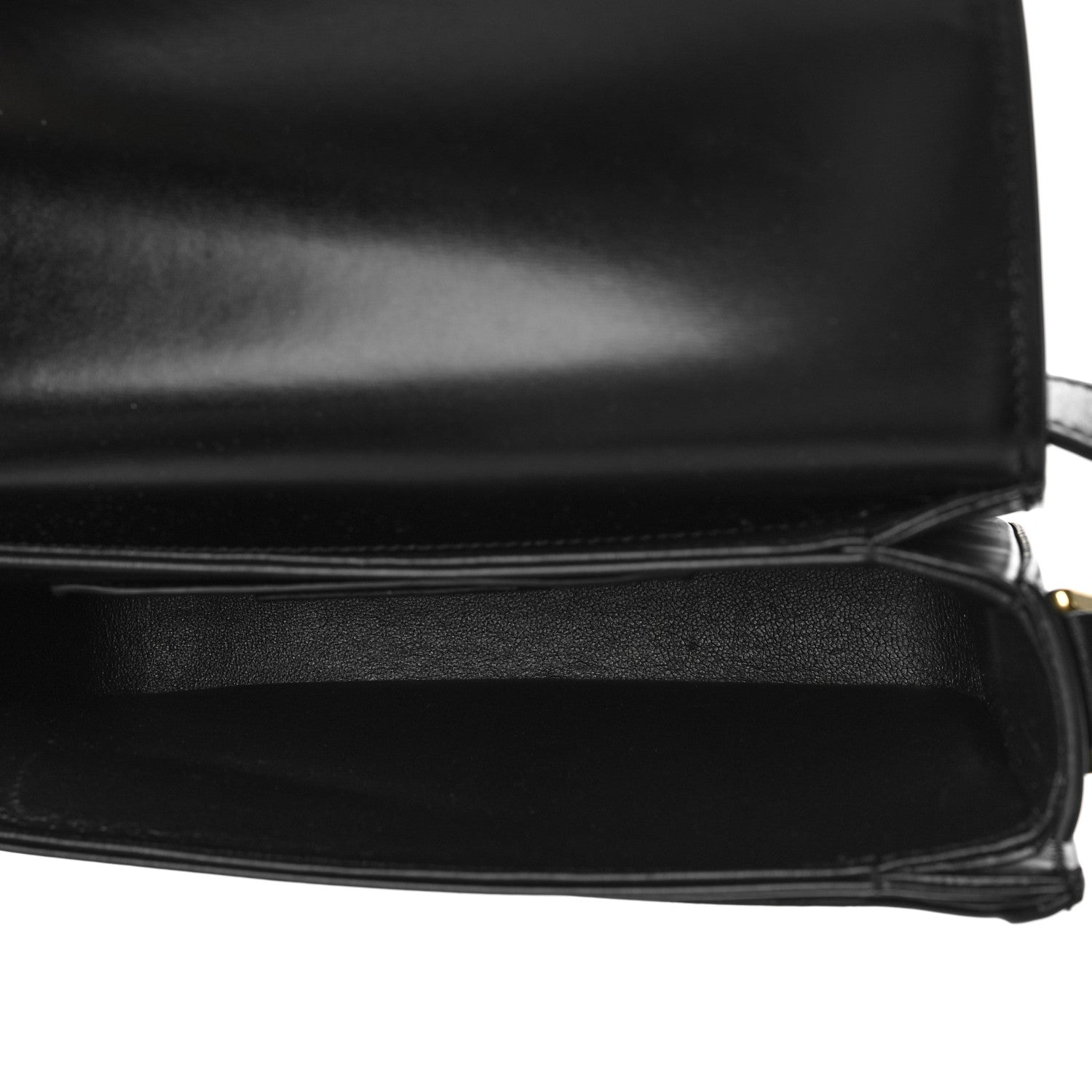 Saint Laurent Box Calfskin Monogram Medium Solferino Satchel Black 5 of 11