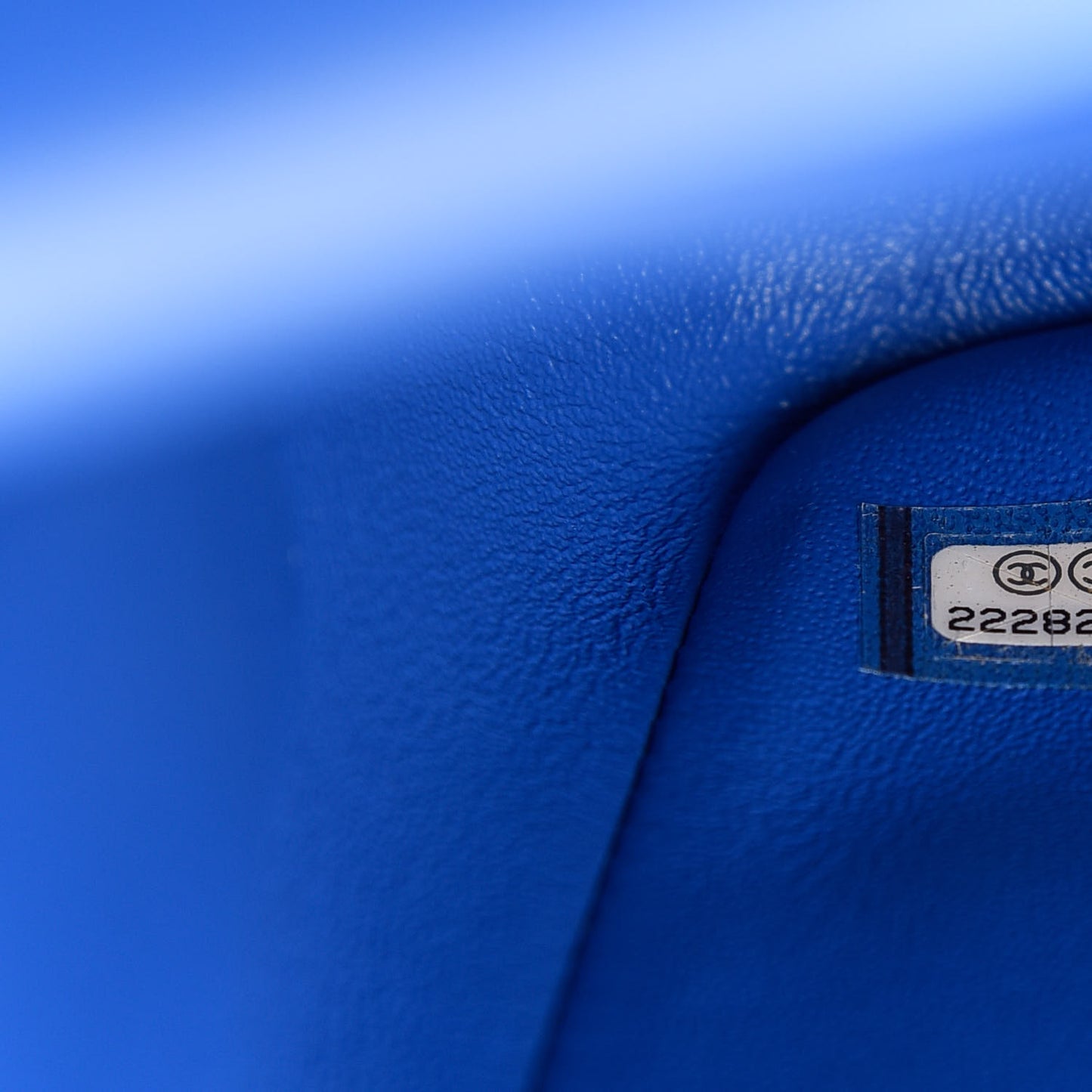 Lambskin Quilted Jumbo Double Flap Blue