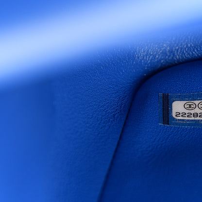 Chanel Lambskin Quilted Jumbo Double Flap Blue 7 of 10