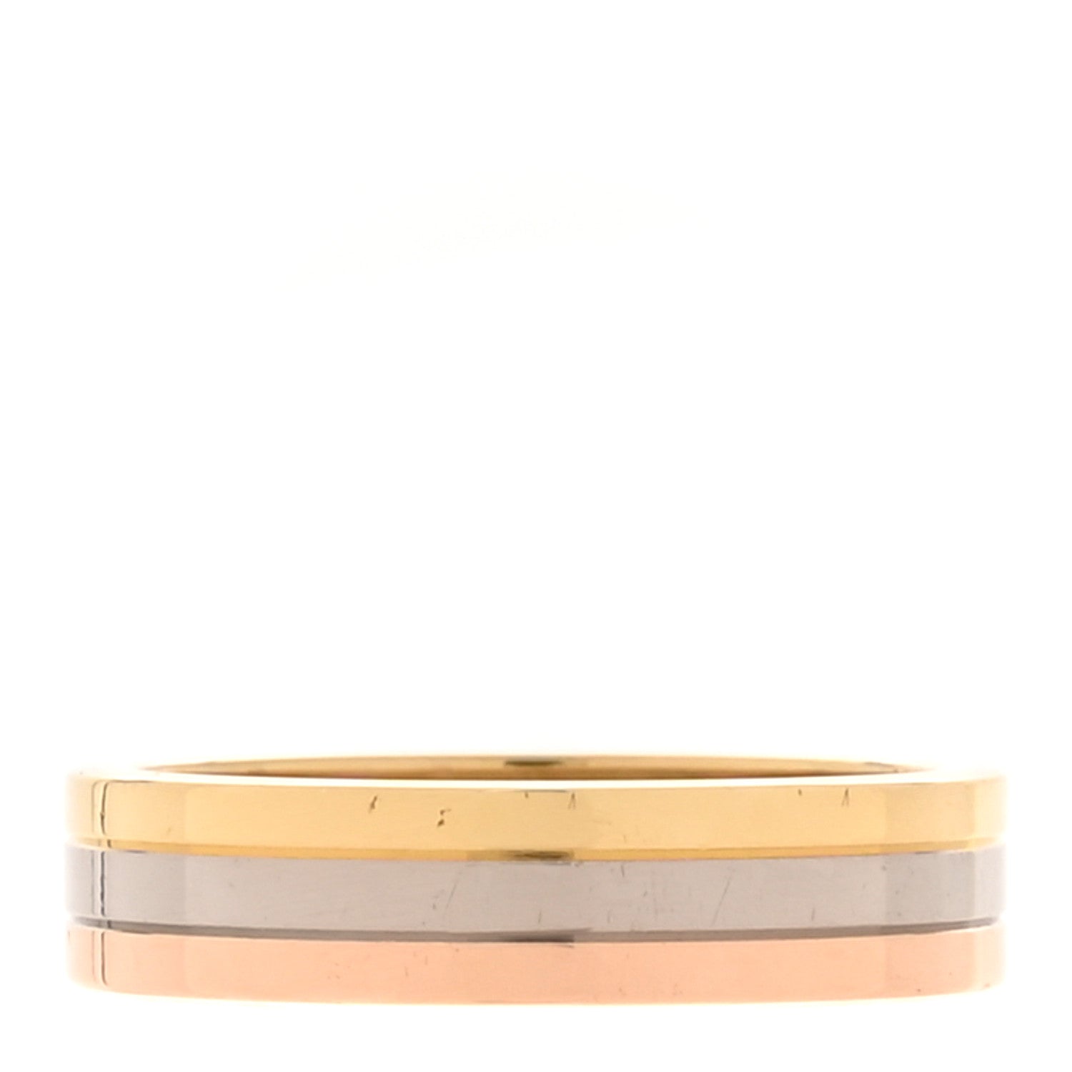 Cartier 18K Pink White Yellow Gold 4.8mm Vendome Louis Cartier Wedding Band Ring 54 7 3 of 6