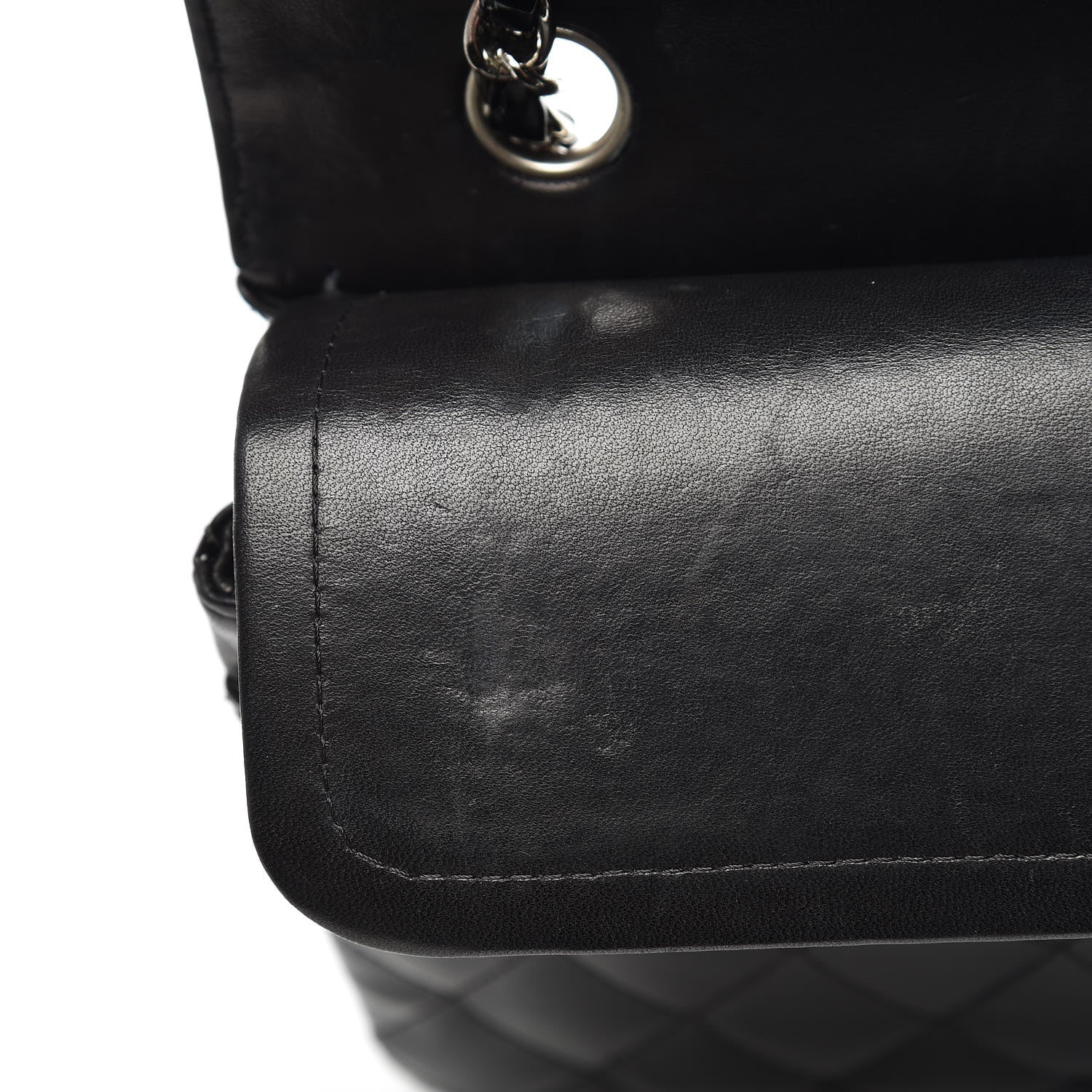 Chanel Patent Quilted Medium Double Flap Black 17 of 19