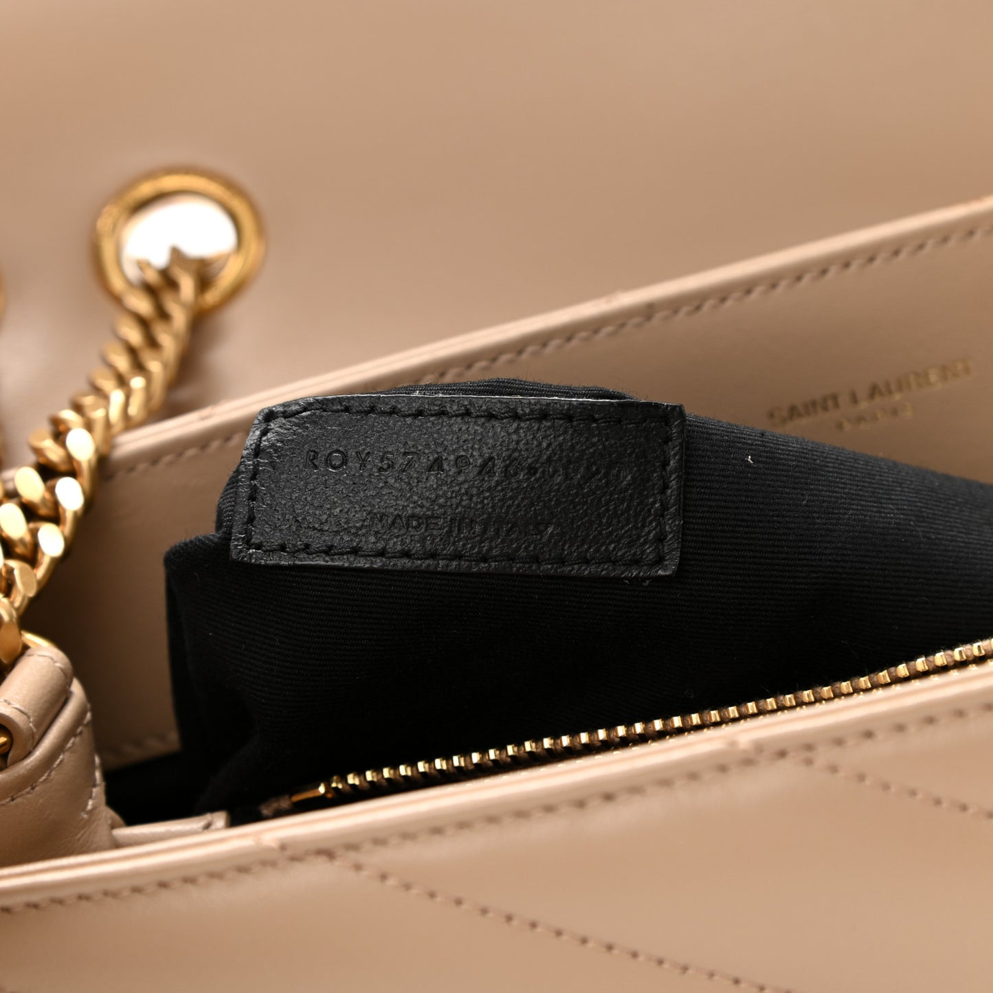 Calfskin Y Quilted Monogram Medium Loulou Chain Satchel Dark Beige