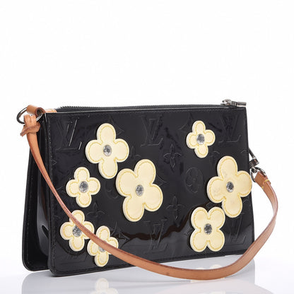 Louis Vuitton Vernis Lexington Fleurs Pochette Black 3 of 8