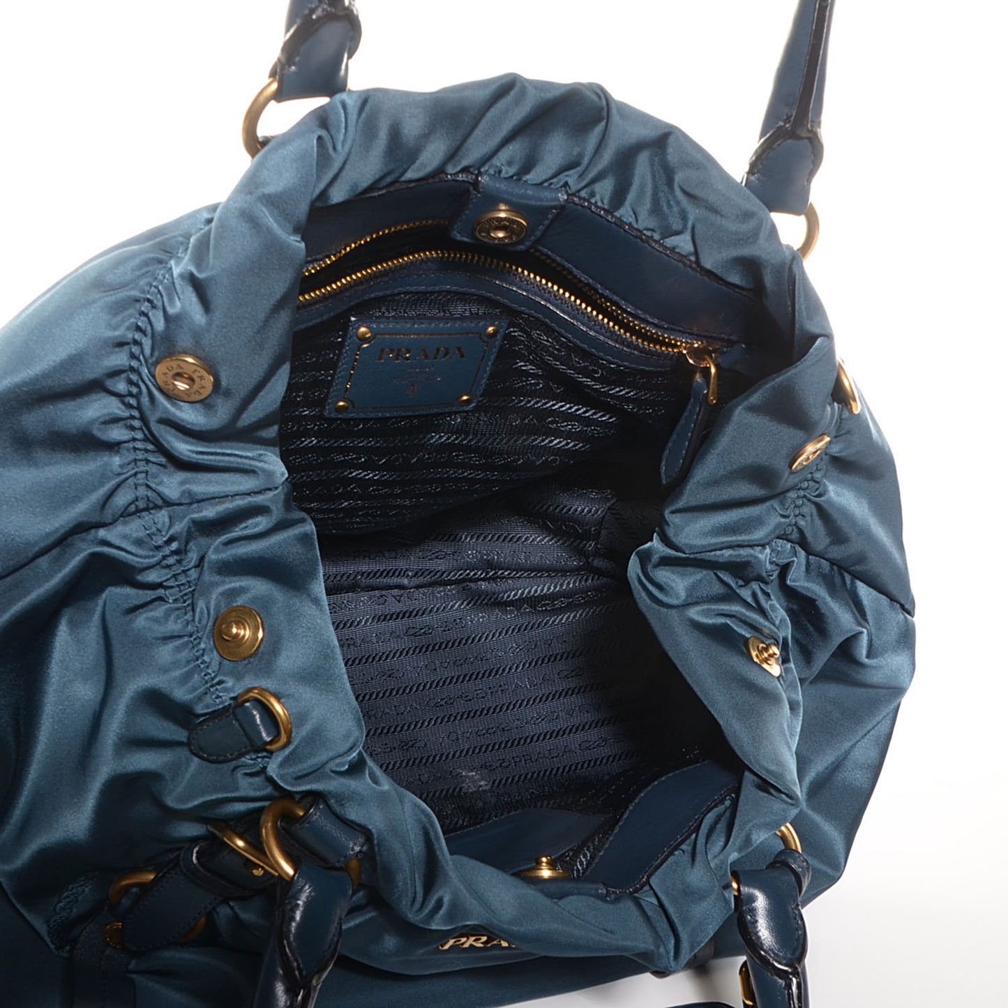 Tessuto Nylon Jacquard Tote Denim