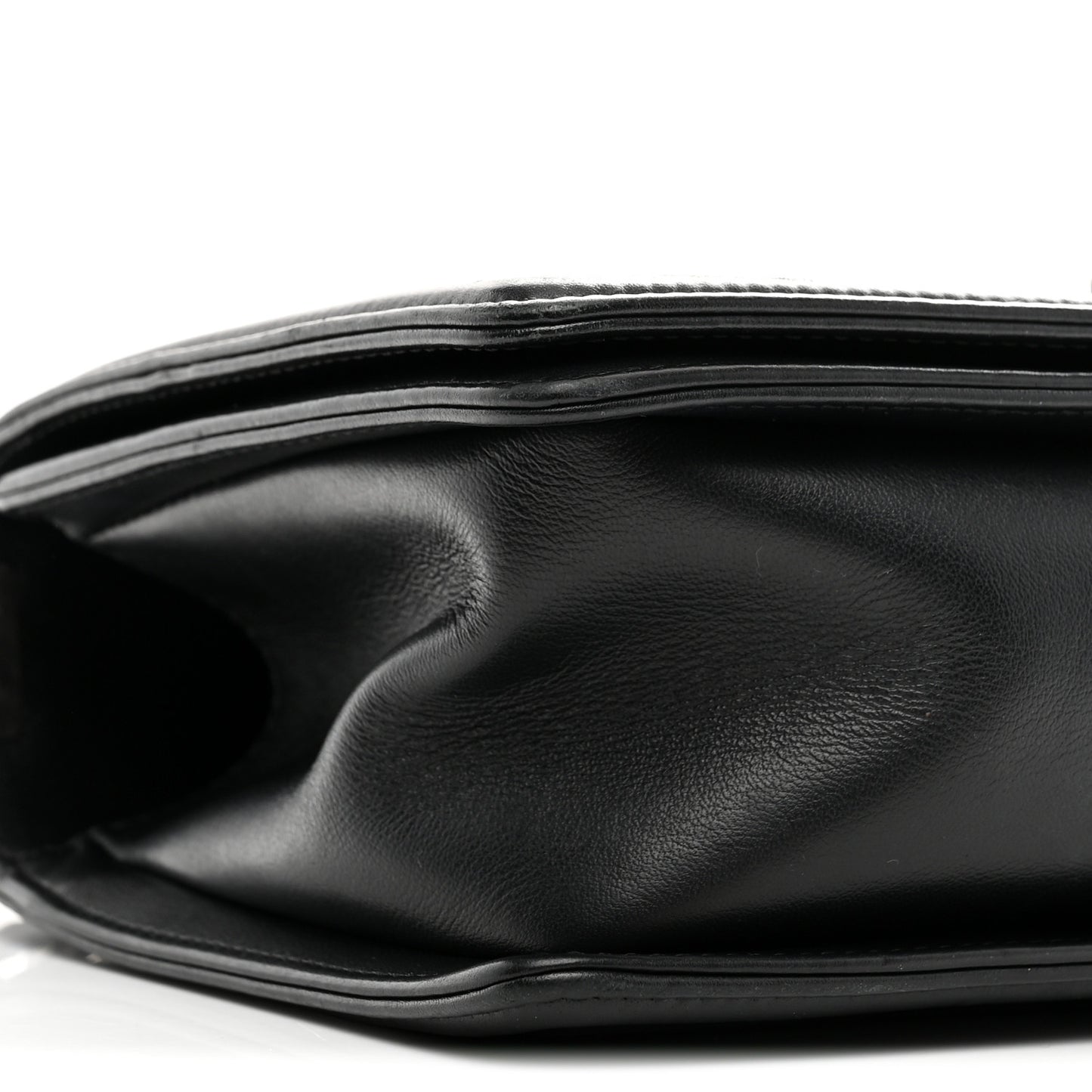 Calfskin Quilted Medium Boy Flap Black