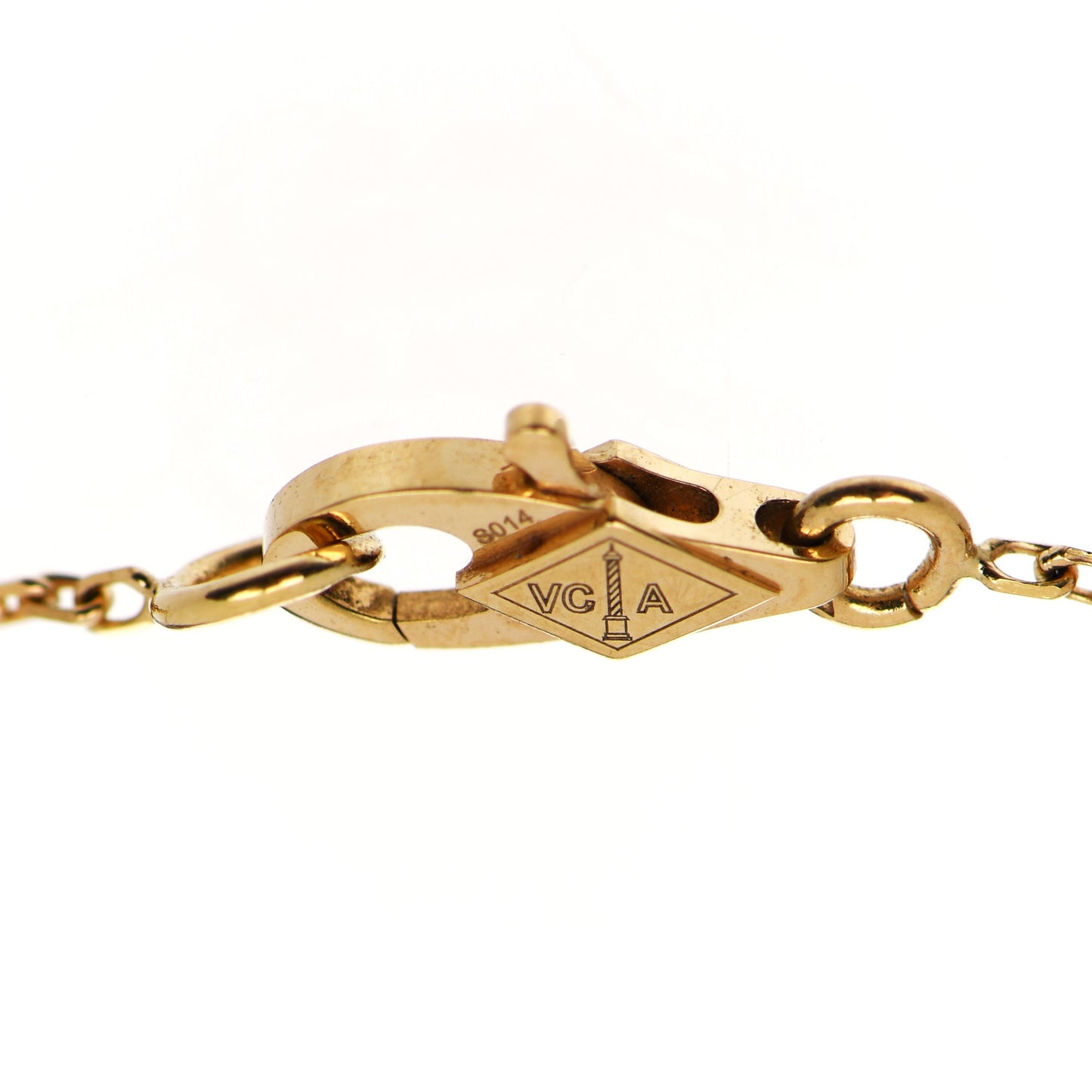 18K Yellow Gold Mother of Pearl Sweet Alhambra Bracelet