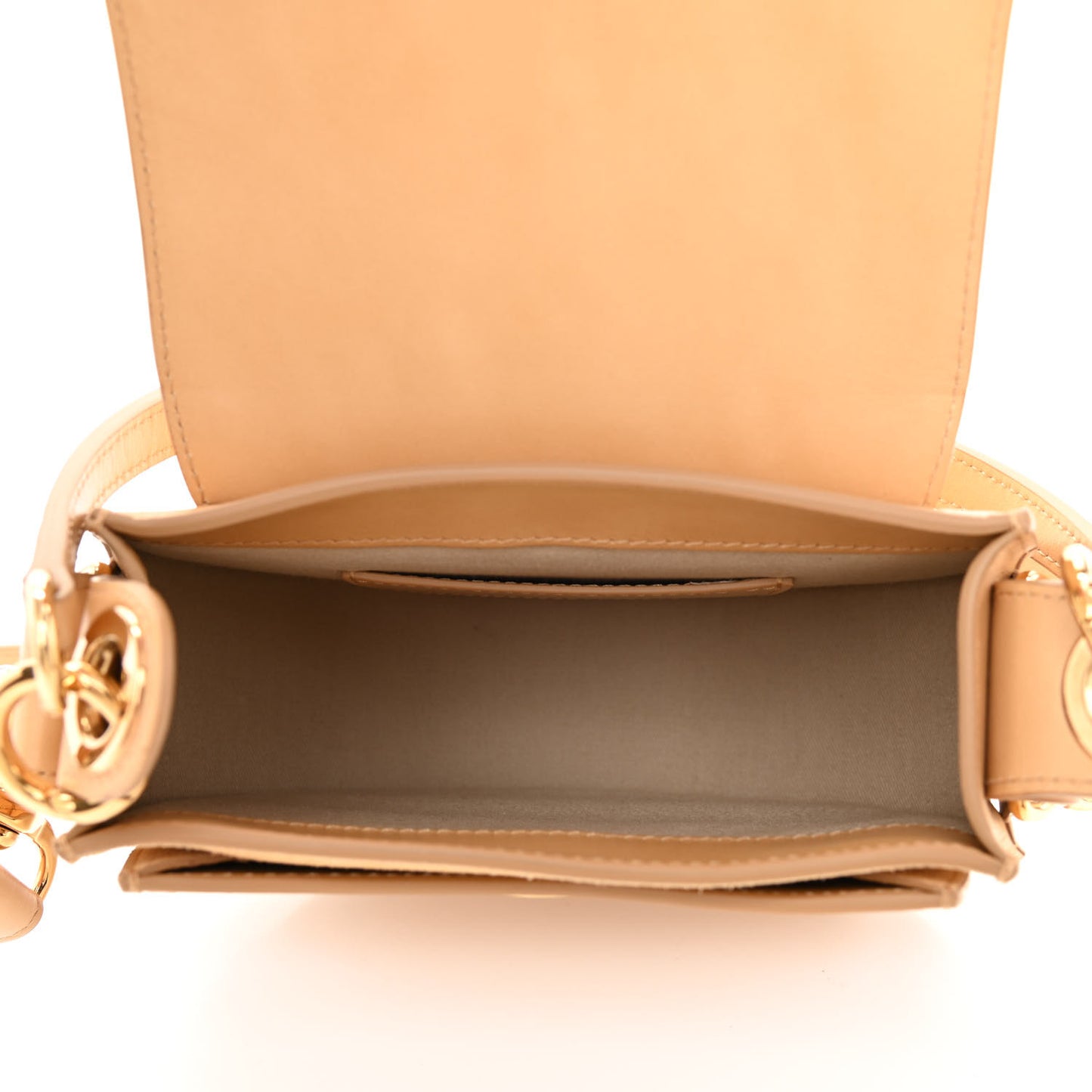 Calfskin Small Tess Bag Bleached Brown