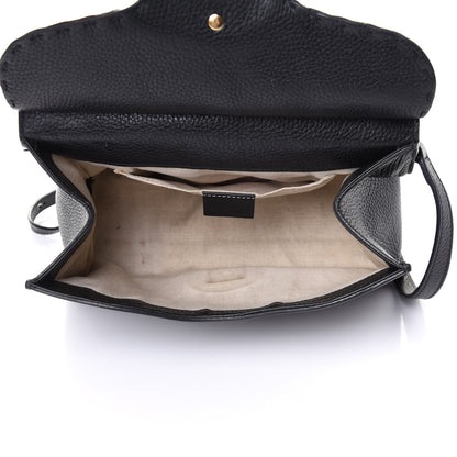 Gucci Calfskin Mini GG Marmont Top Handle Bag Black 5 of 5