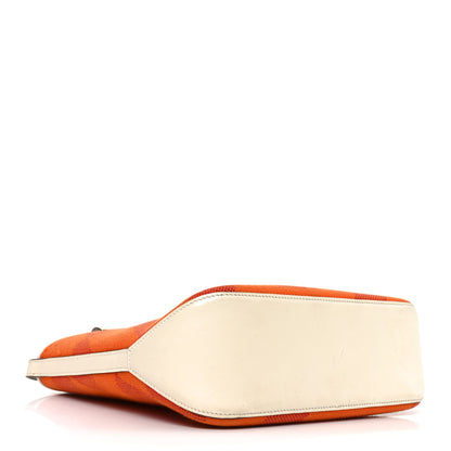 Hermes Swift Toile H Cabas H En Biais 27 Orange 4 of 11