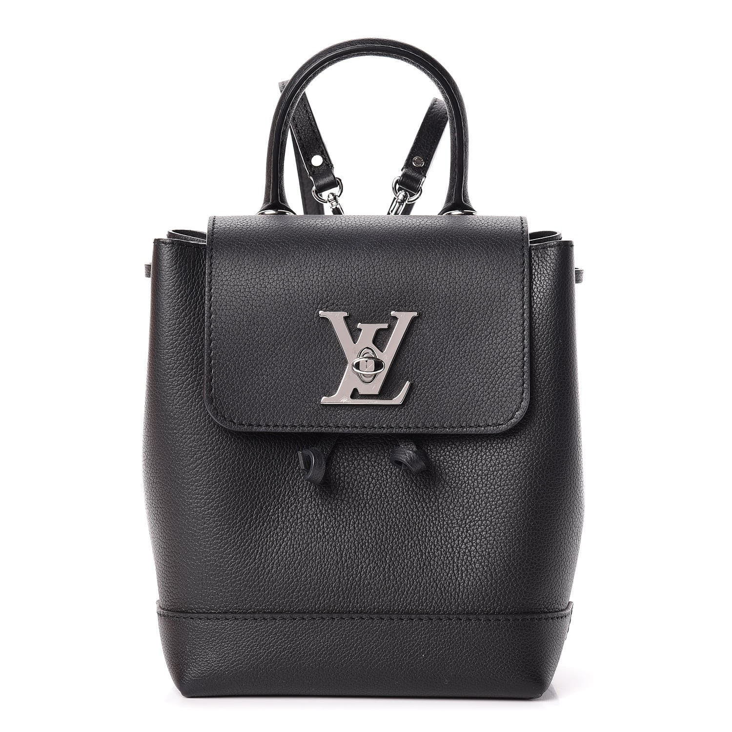 Louis Vuitton Calfskin Lockme Mini Backpack Black 1 of 15