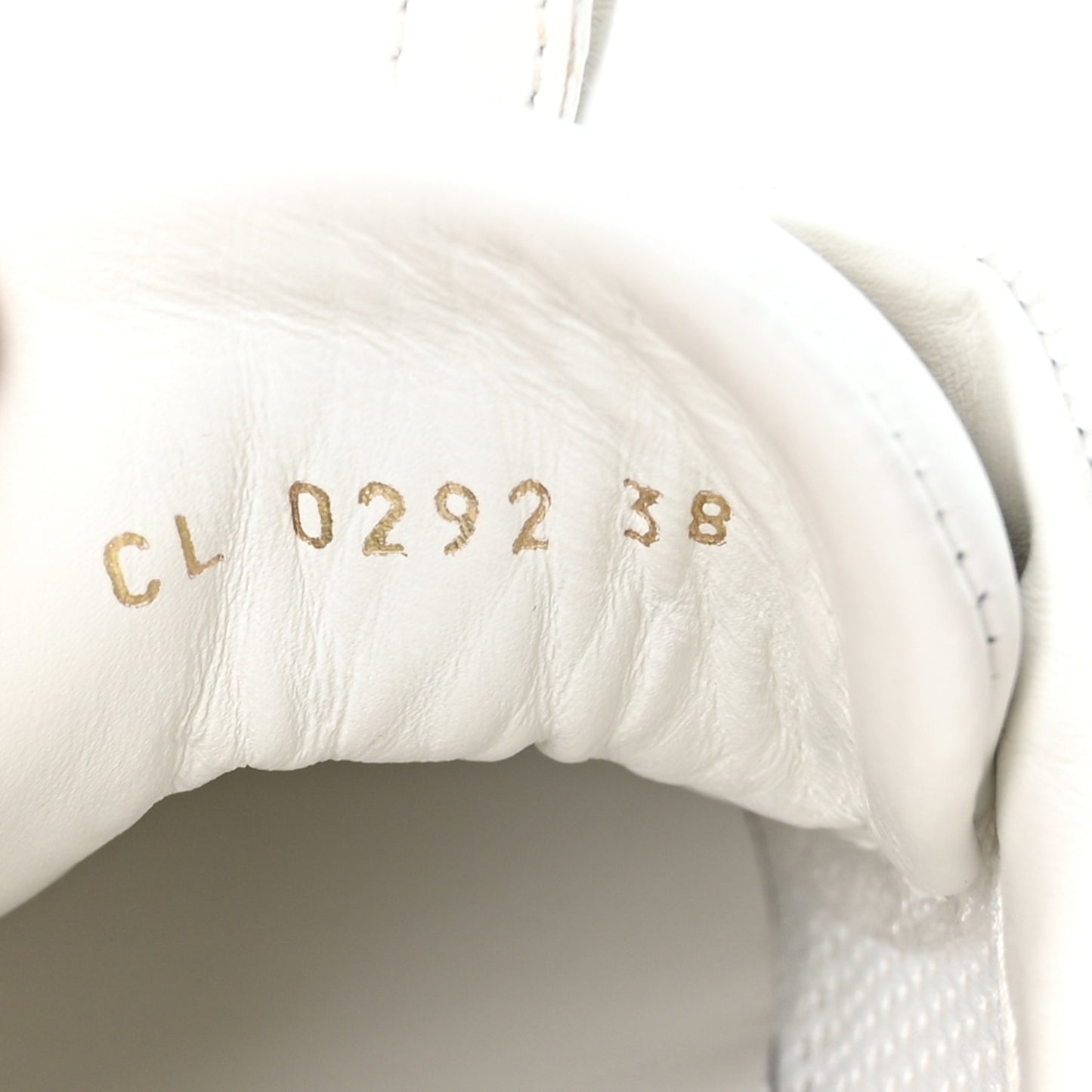 Calfskin Damier Azur Run Away Sneakers 38 White