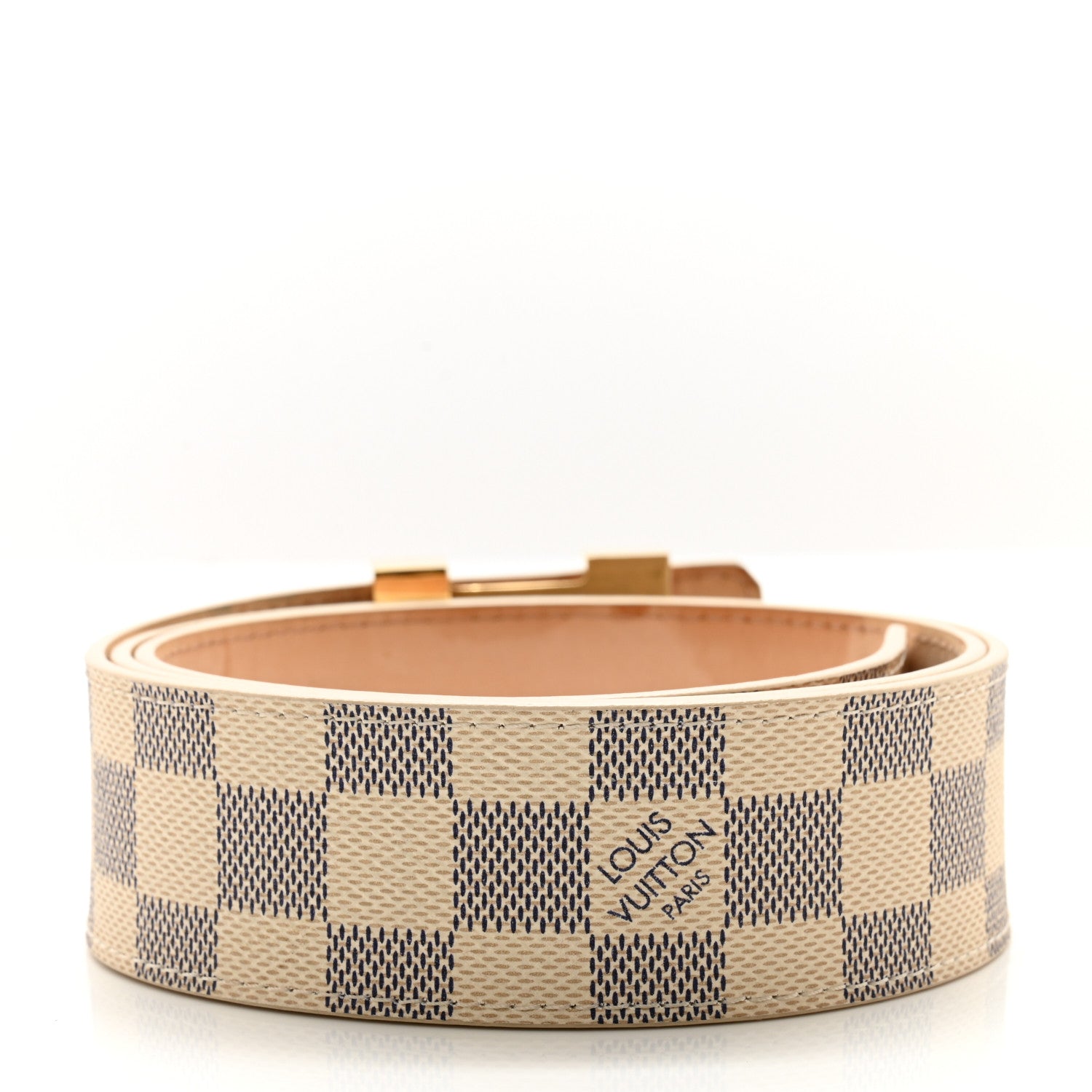 Louis Vuitton Damier Azur LV Initiales Belt 90 36 2 of 10