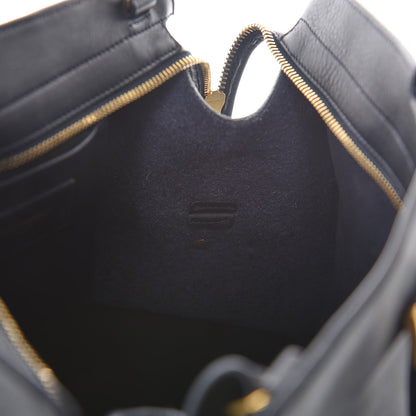 Saint Laurent Calfskin Small Classic Y Cabas Navy Blue 8 of 20