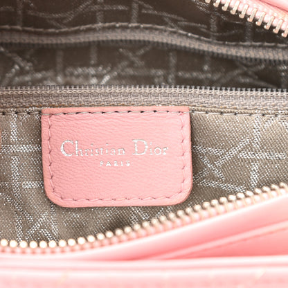 Christian Dior Lambskin Cannage Medium Lady Dior Light Pink 6 of 16