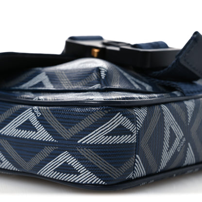 Christian Dior Coated Canvas CD Diamond Mini Hit The Road Bag Navy Blue 9 of 13
