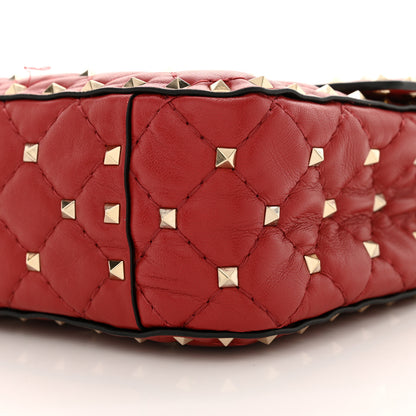 Valentino Garavani Nappa Medium Rockstud Spike Shoulder Bag Rosso Valentino 9 of 9
