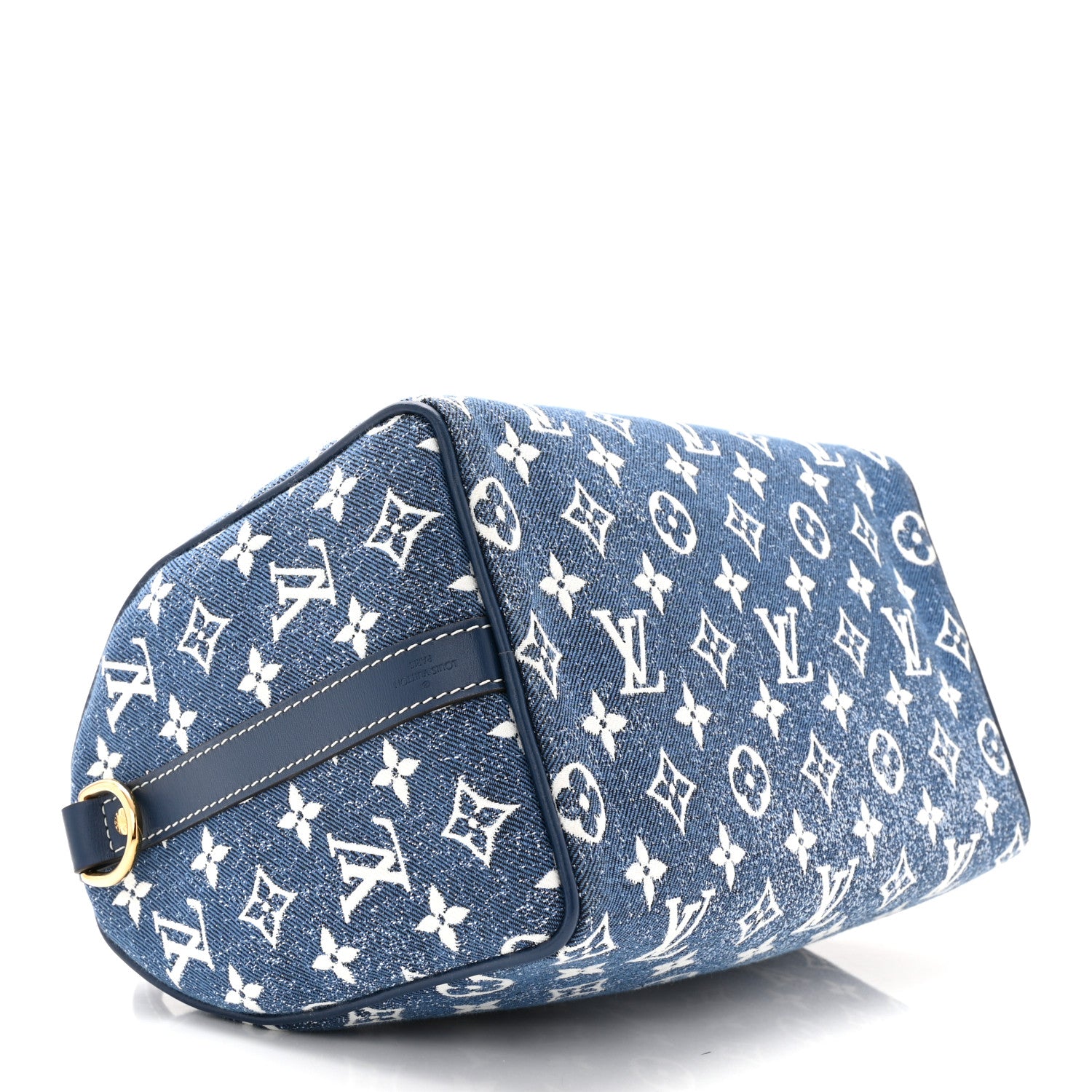 Louis Vuitton Monogram Jacquard Denim Speedy Bandouliere 25 Bleu 4 of 9