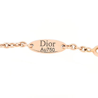 Christian Dior 18K Rose Gold Diamond Pink Opal Rose Des Vents Bracelet 6 of 7