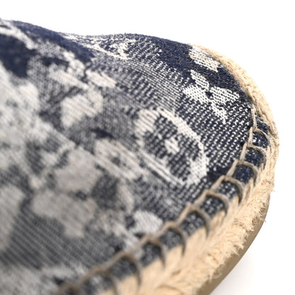Louis Vuitton Monogram Denim Espadrille Flats 8.5 Blue 13 of 15
