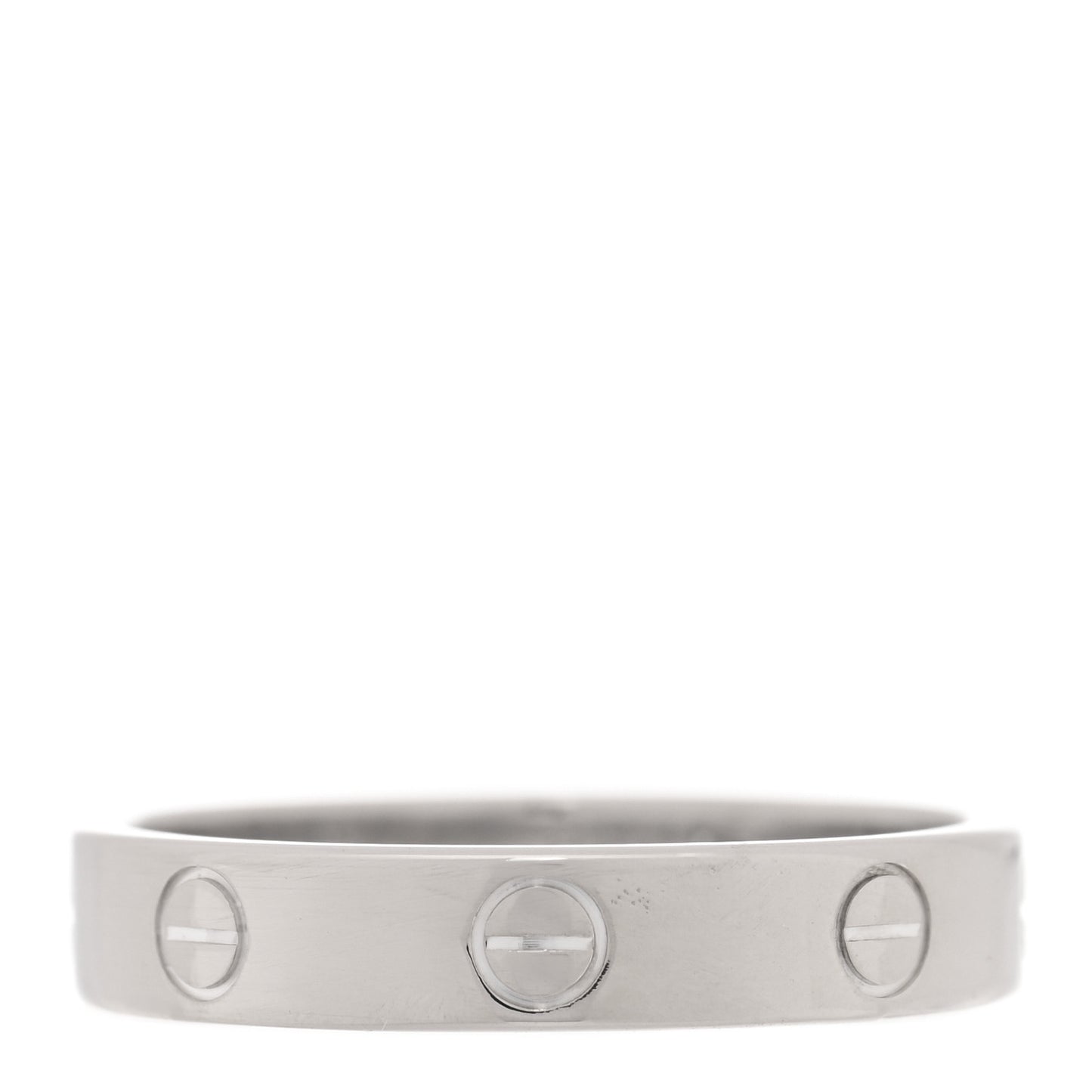 18K White Gold 3.5mm LOVE Wedding Band Ring 57 8