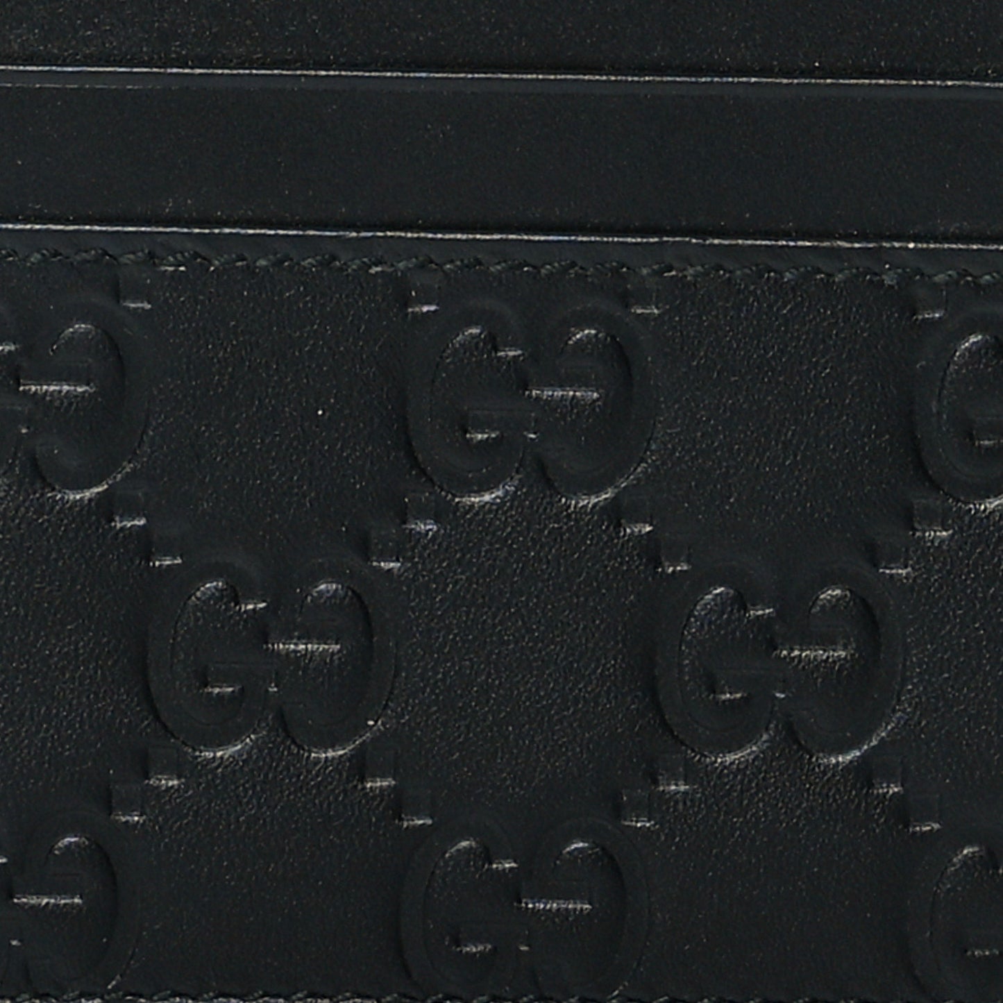 Guccissima Card Holder Black