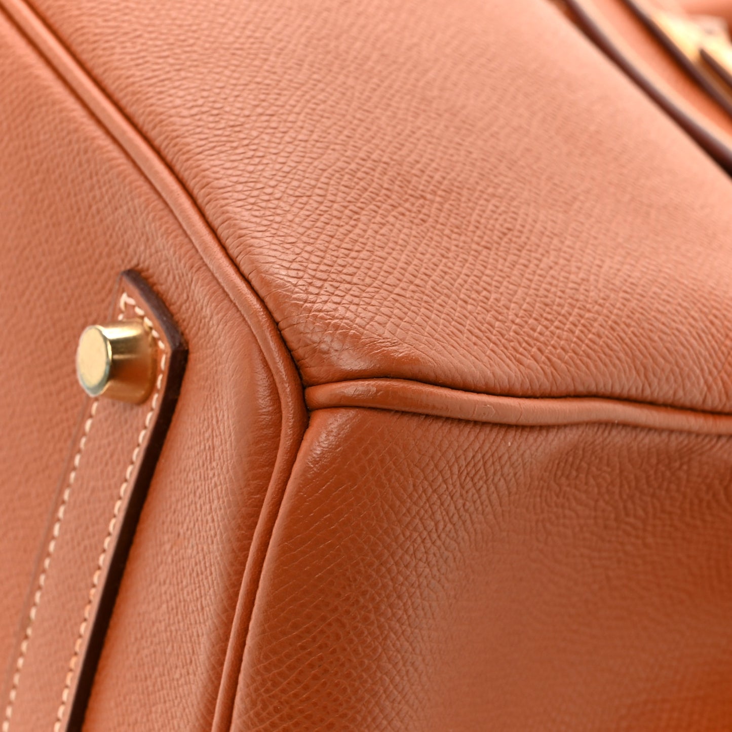 Epsom Birkin 35 Gold