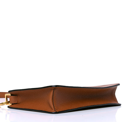 Valentino Garavani Grainy Calfskin VSling Pouch Saddle Brown 3 of 5