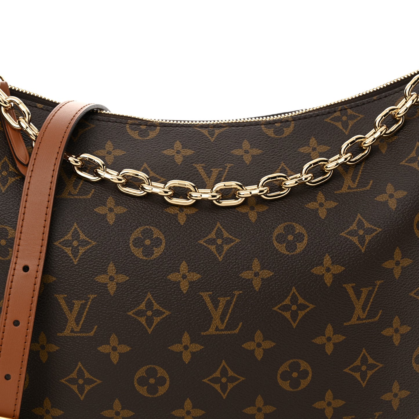 Reverse Monogram Loop Hobo