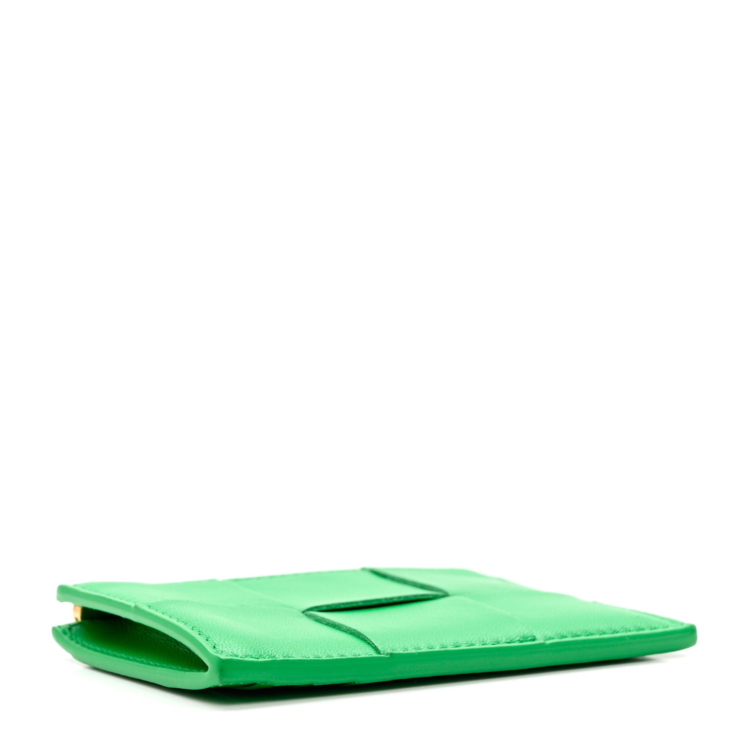 Nappa Maxi Intrecciato Zip Card Holder Parakeet