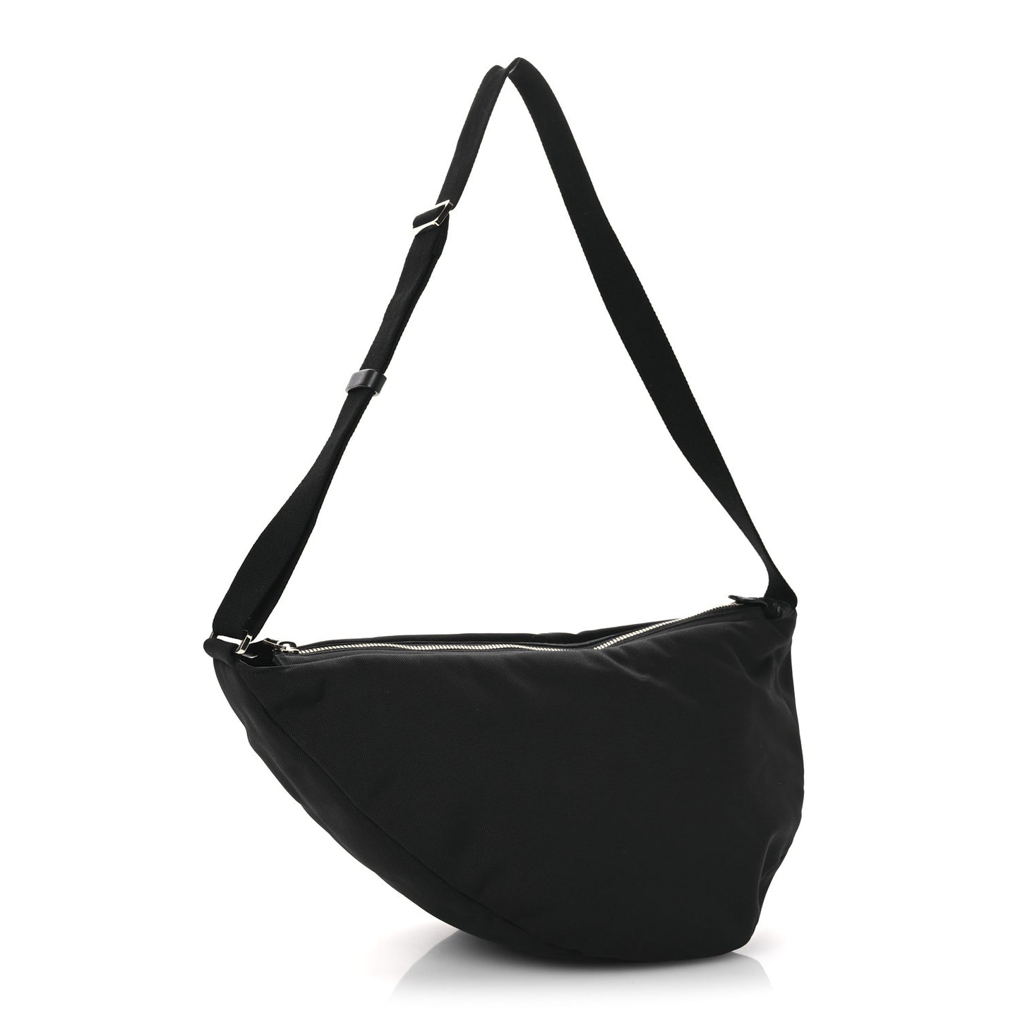 Nylon Small Slouchy Banana Bag Black