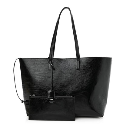 Saint Laurent Patent Calfskin Large Shopping Tote Black 1 of 14