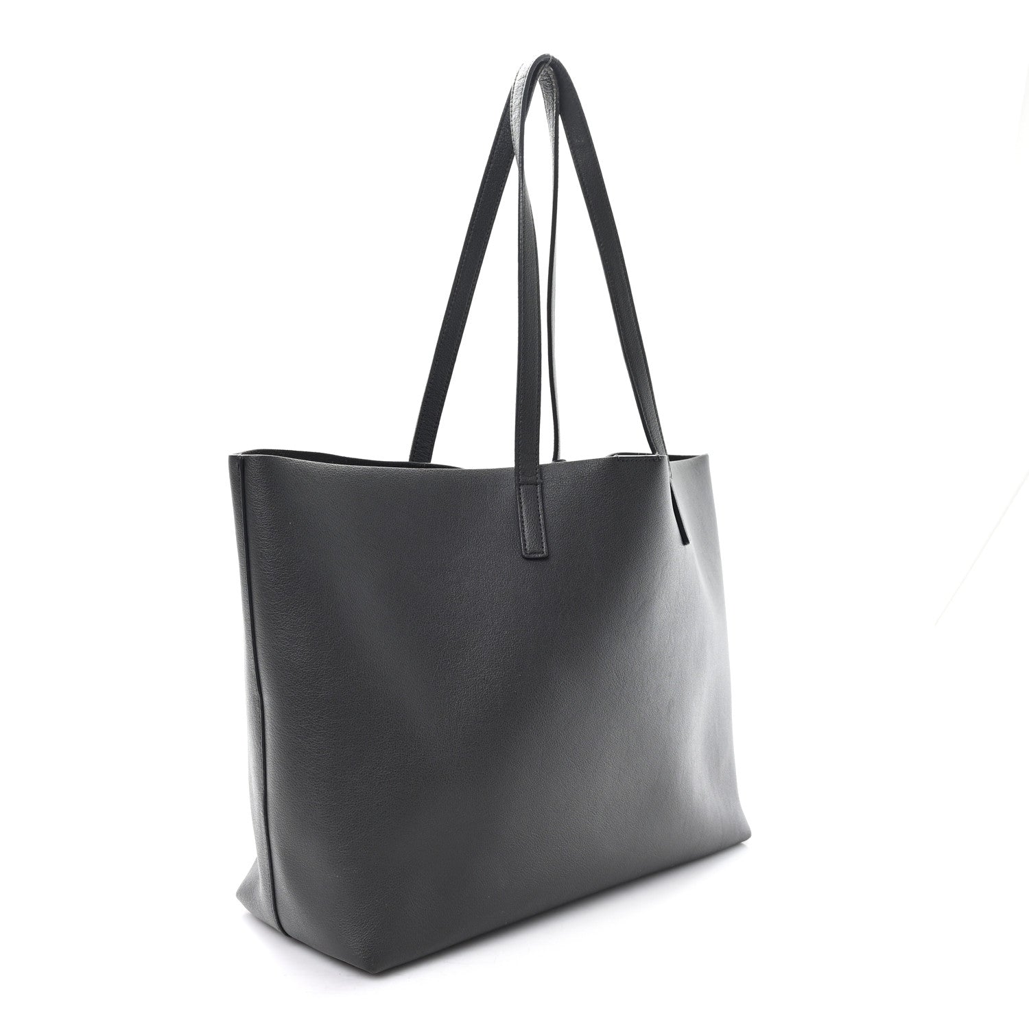 Saint Laurent Calfskin Large Shopping Tote Fog 4 of 12