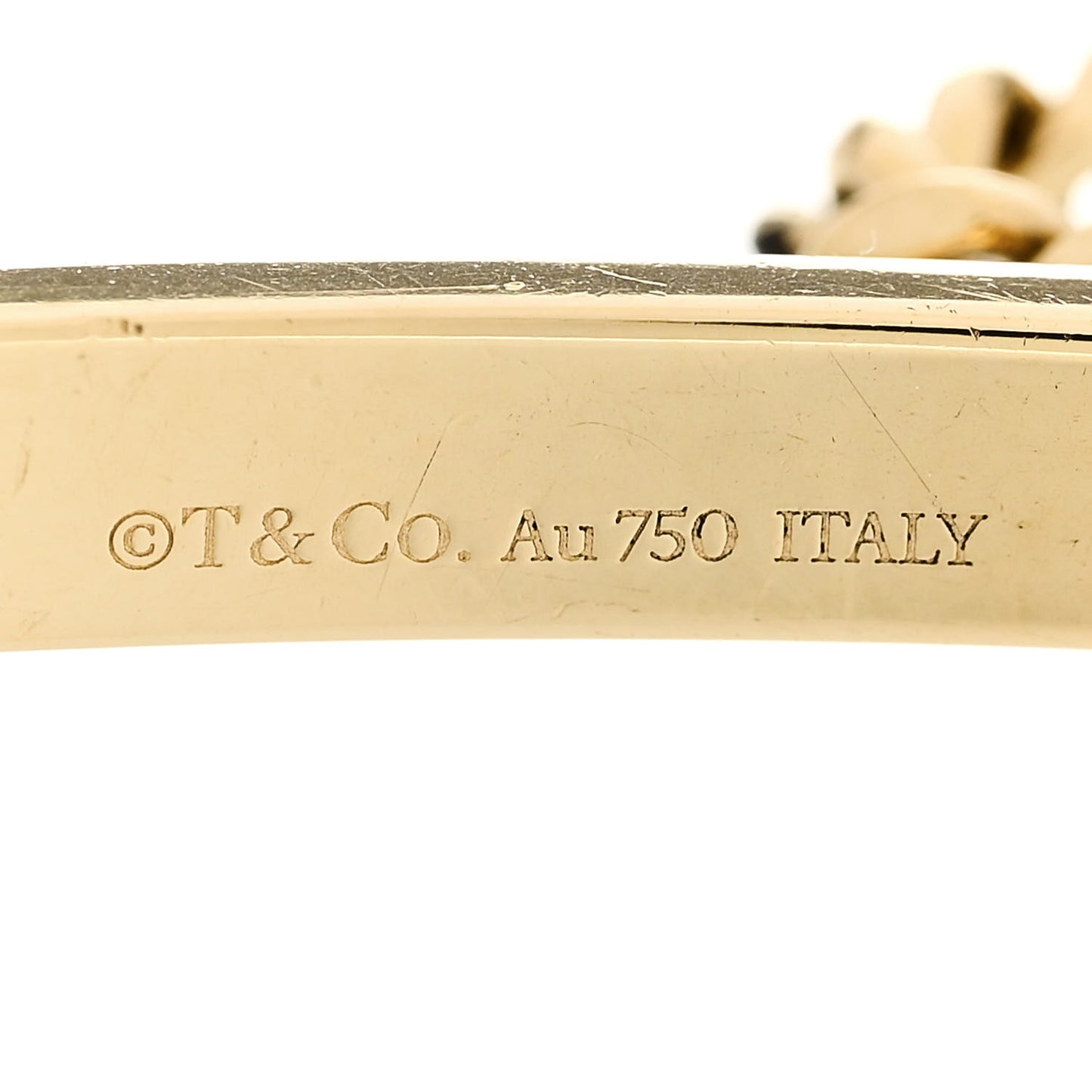18K Yellow Gold Diamond Micro Link ID Chain Bracelet