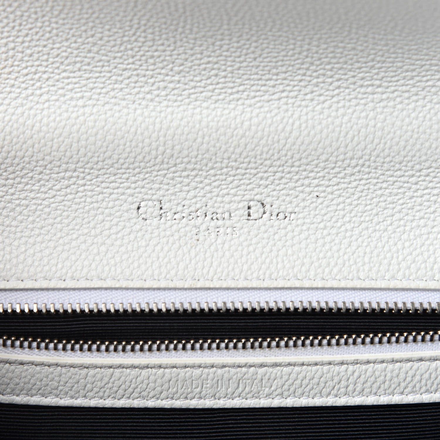 Christian Dior Grained Calfskin Small Diorama Flap Bag White 18 of 20