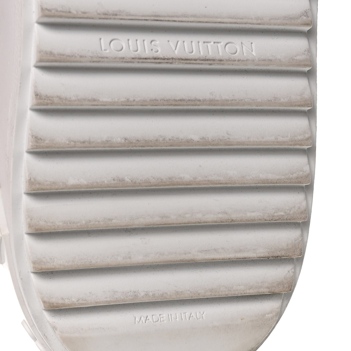 LV X YK Calfskin Printed Infinity Dots Time Out Sneakers 38.5 White