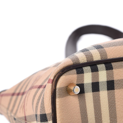 Burberry Haymarket Check Medium Regent Tote Chocolate 13 of 14