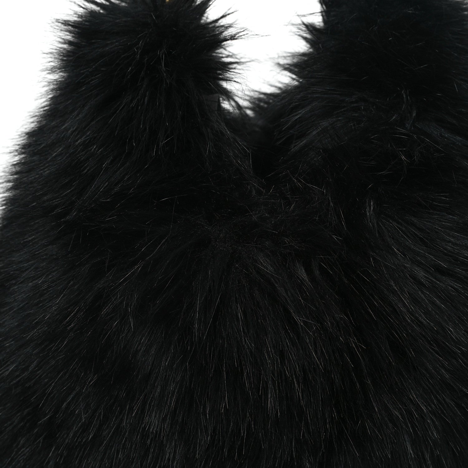 Tom Ford Faux Fur Large Bianca Hobo Black 8 of 11