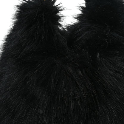 Tom Ford Faux Fur Large Bianca Hobo Black 8 of 11
