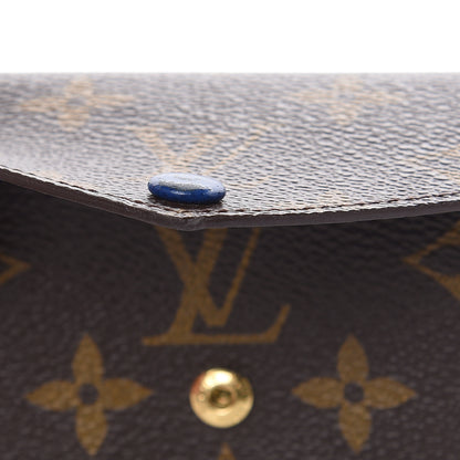 Louis Vuitton Monogram Compact Marie Wallet Blue 5 of 11