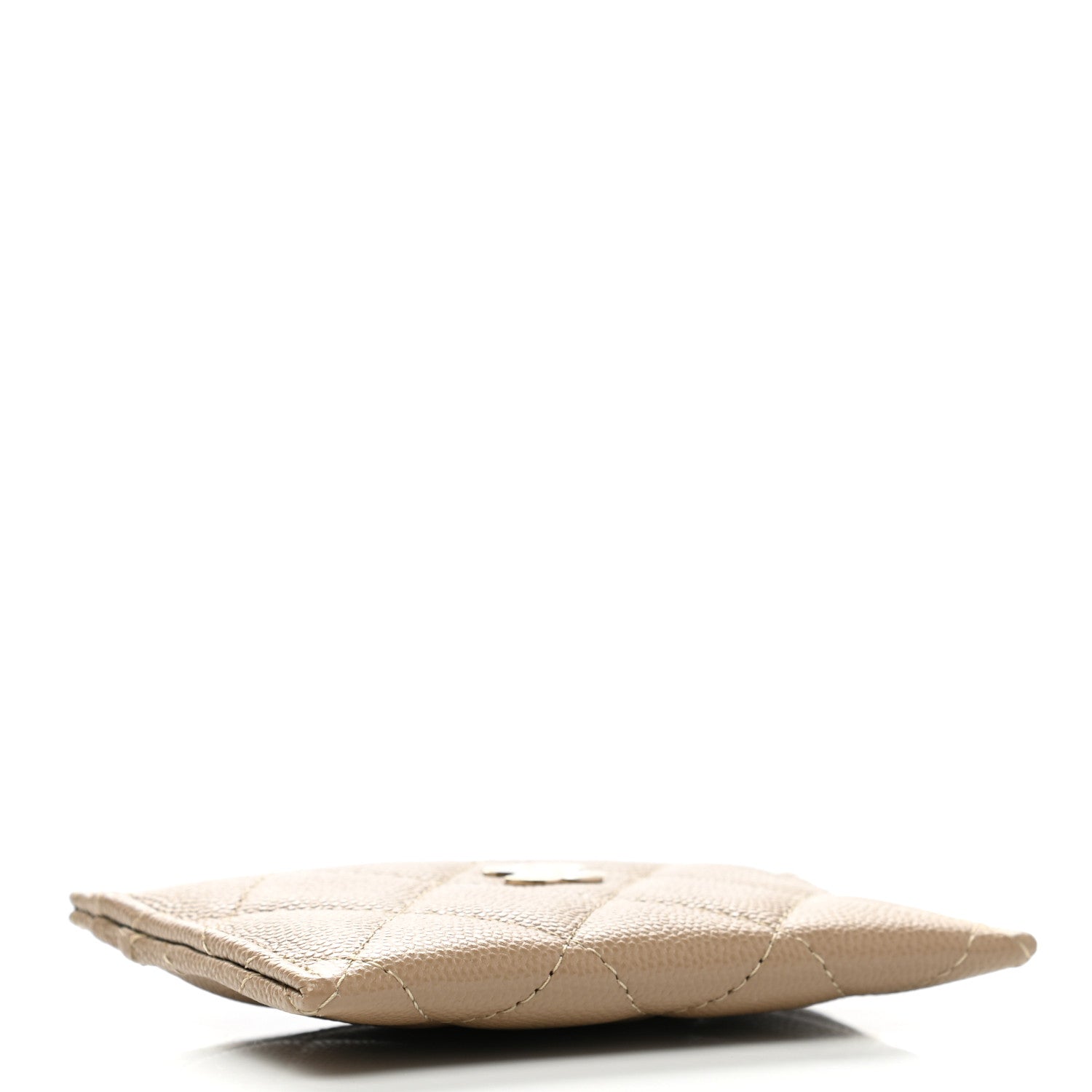 Chanel Caviar Quilted Card Holder Dark Beige 4 of 9