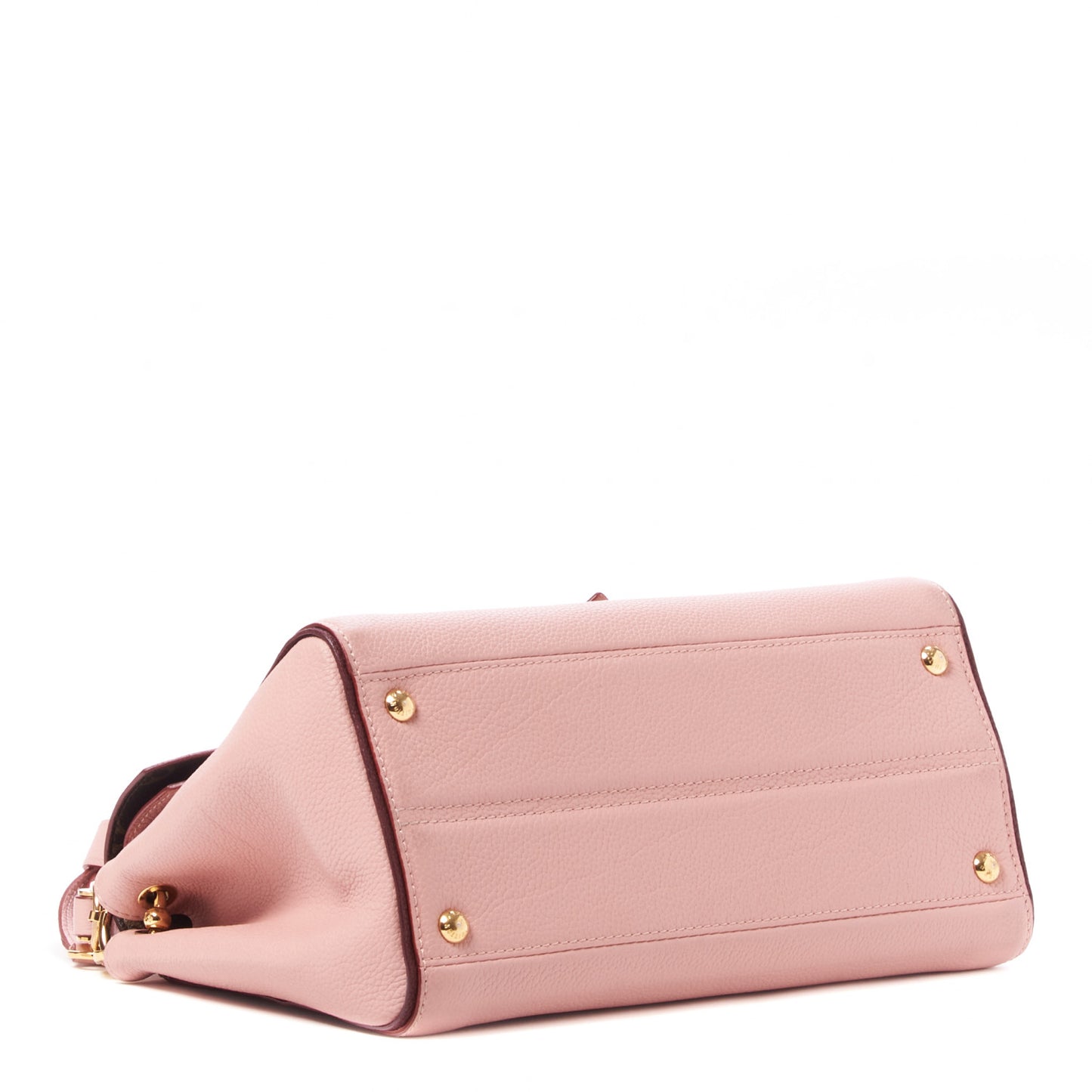 Grained Calfskin Monogram Double V Rose Poudre