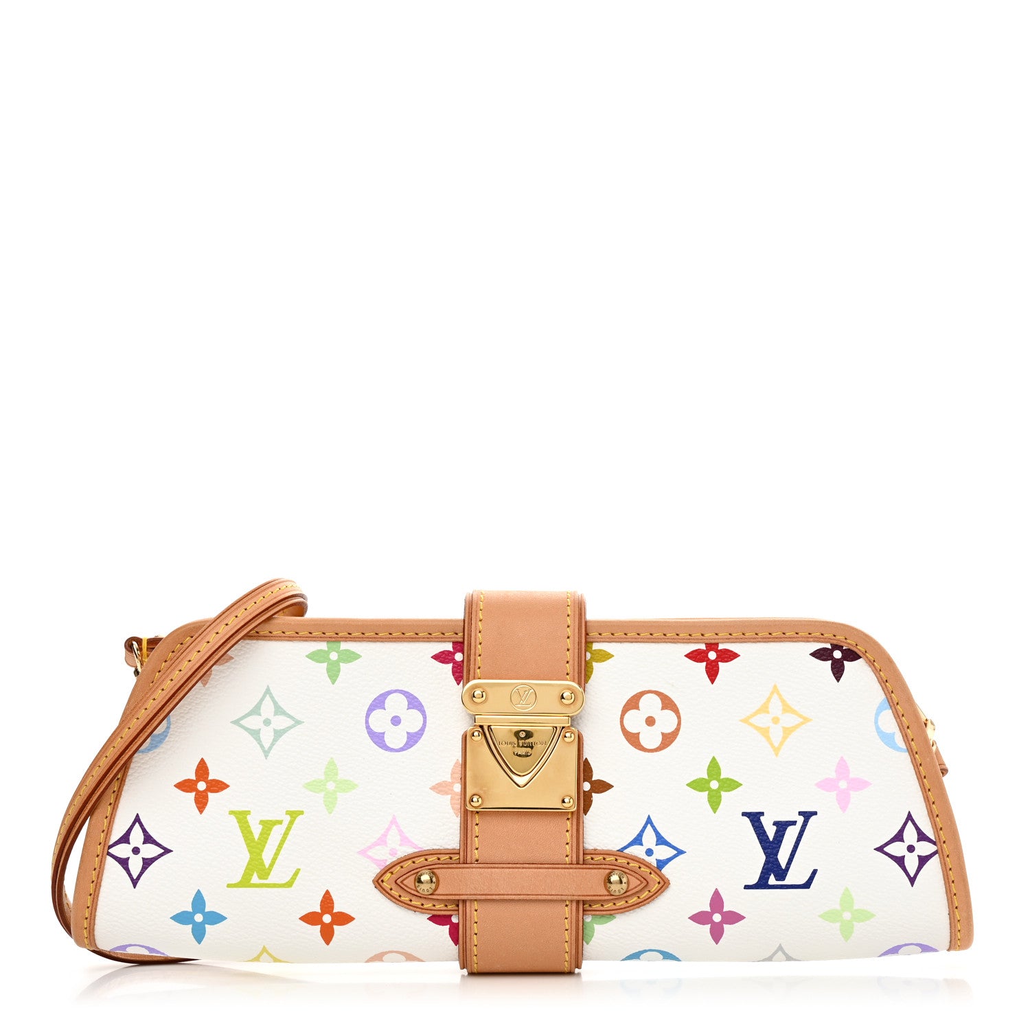 Louis Vuitton LOUIS VUITTON Monogram Multicolor Shirley White 1 of 9
