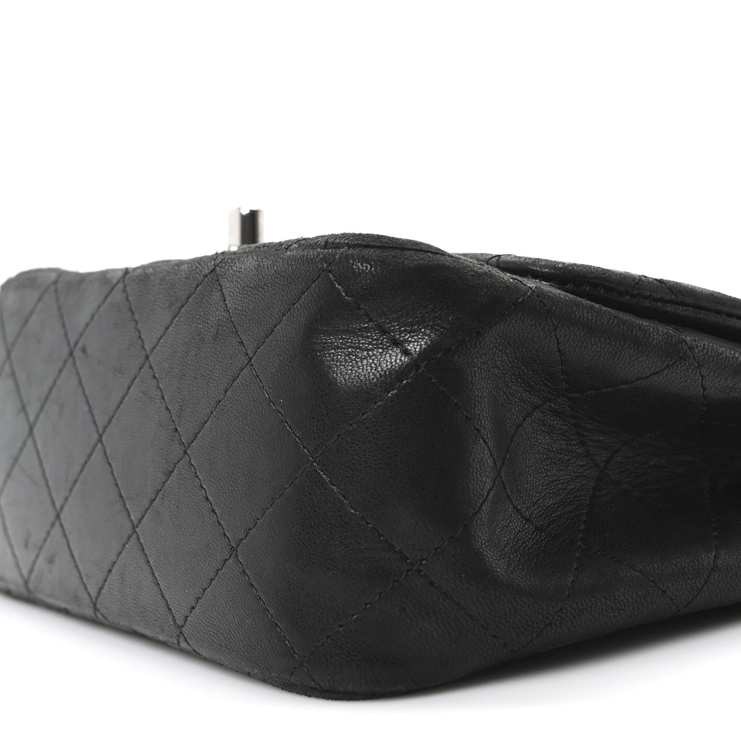 Chanel Lambskin Quilted Mini Square Flap Black 10 of 10