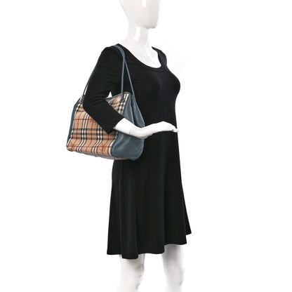 Burberry Haymarket Check Small Knots Canterbury Tote Blue 2 of 9