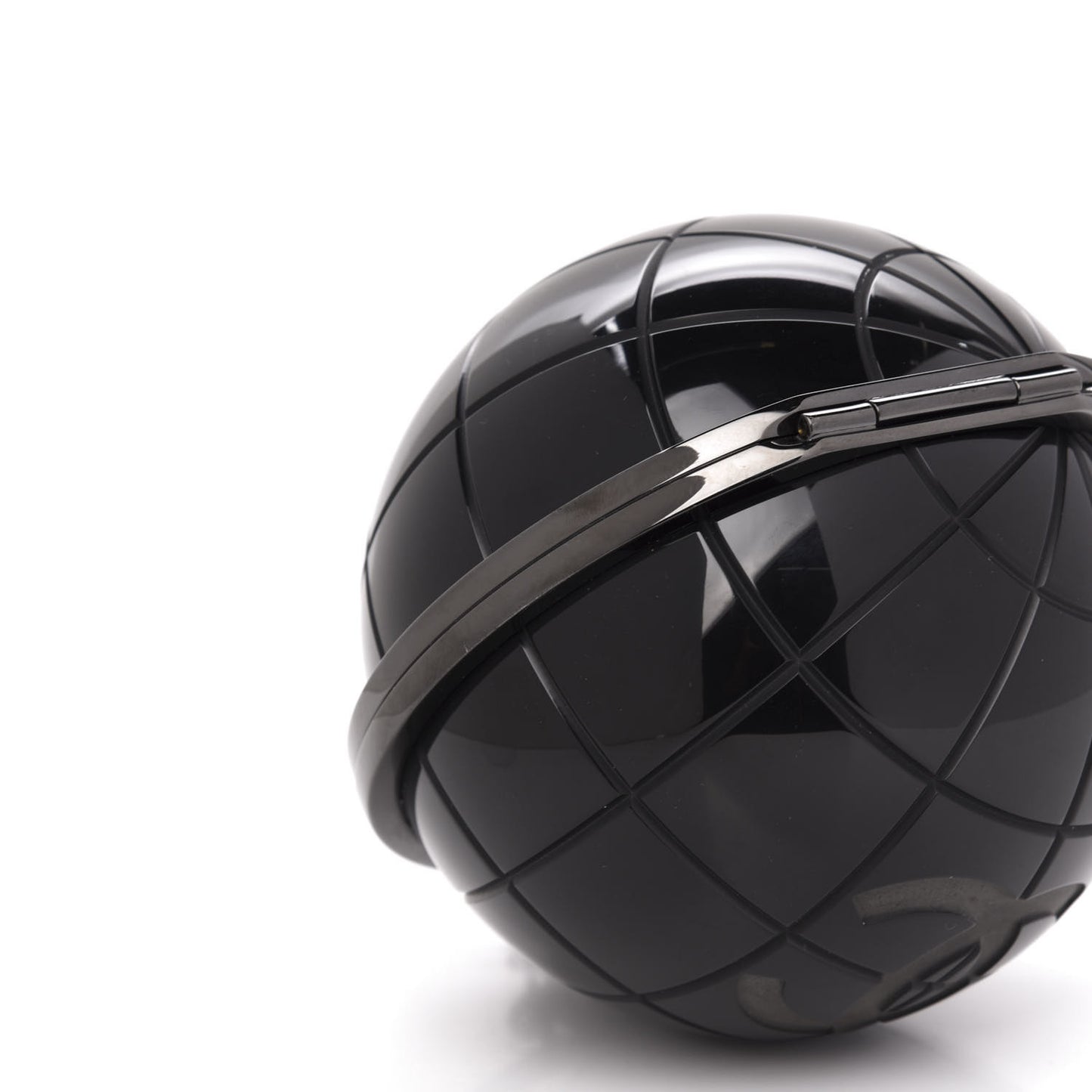 Plexiglass Around The World Clutch Black